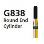 G838 Diamond Cylindrical Rounded Tip Bur for FG (5 pcs)