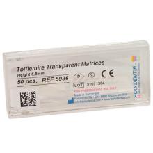 Matrices transparentes en polyester Tofflemire (50 unités)