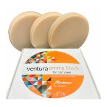 Ventura PMMA Block : Bloc pour les restaurations dentaires provisoires (98 mm)