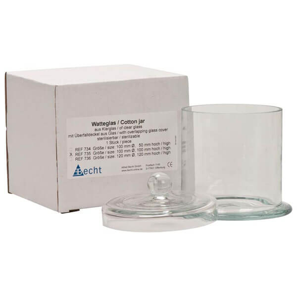 Cotton Jar with Autoclavable Glass Lid